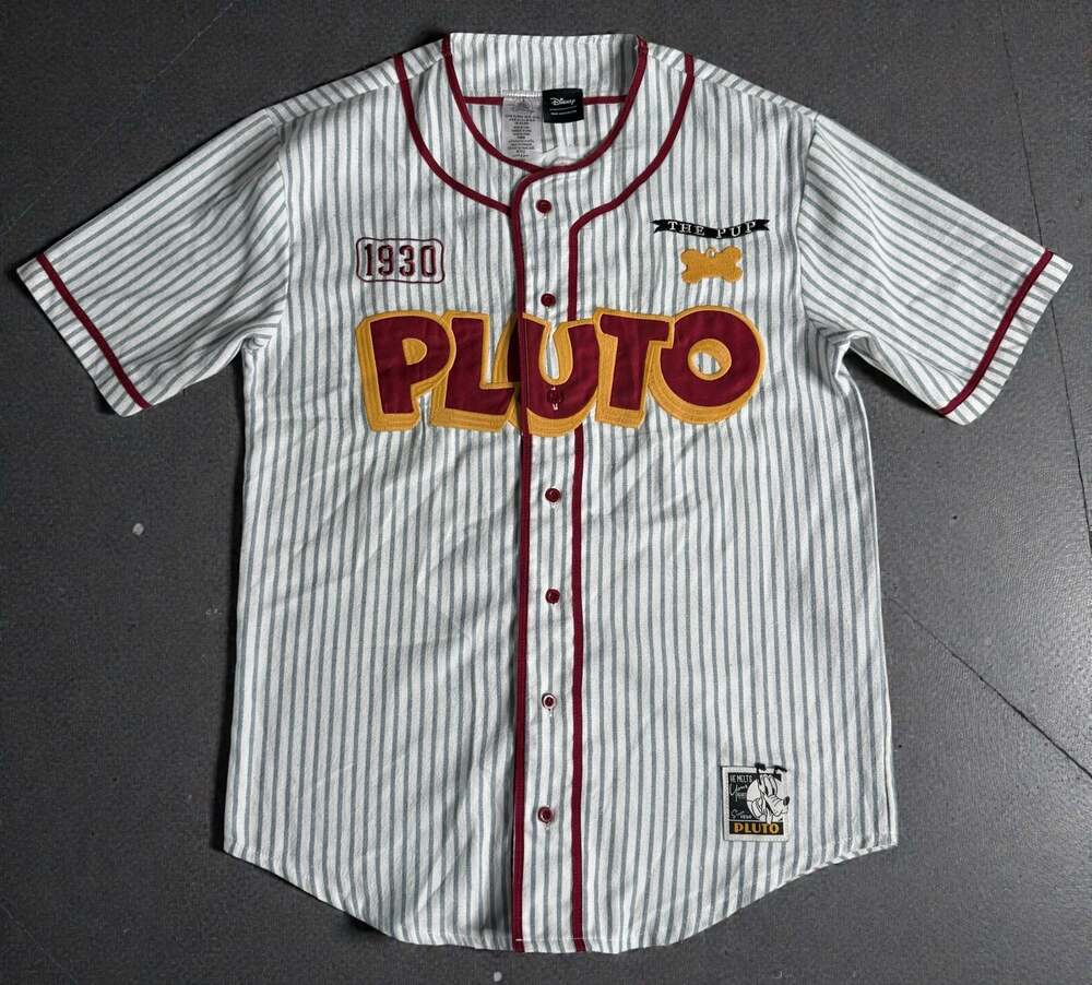 Disney Pluto The Pup Baseball Jersey Size XS